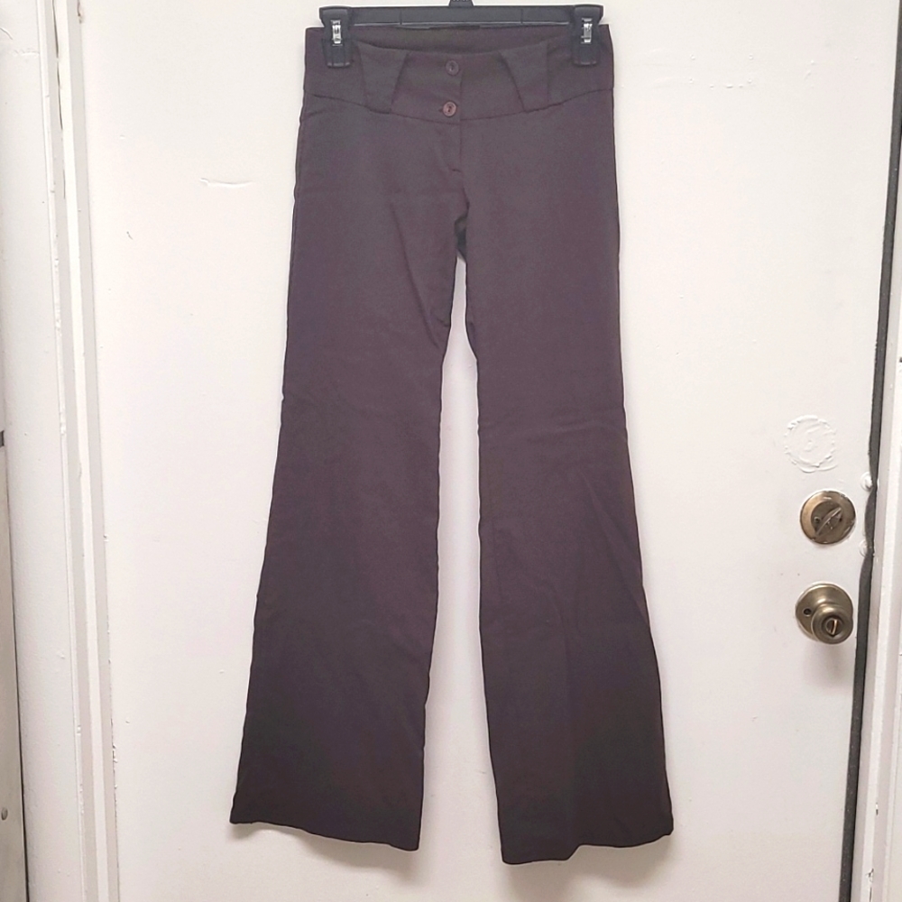 Woman's brown slacks size med professional work pants office